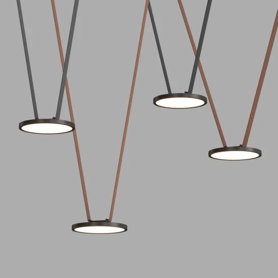 BELTY FLOW disc-shaped track light (black, 4000K) - Lighting by Luminance