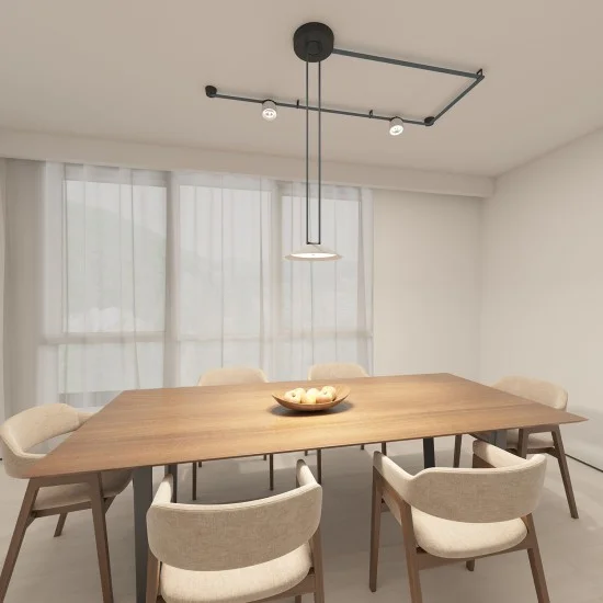 BELTY FLOW triangular track light (white, 4000K) - Lighting by Luminance