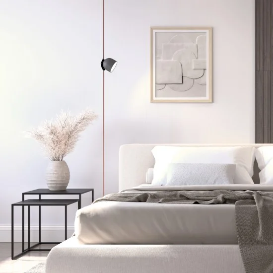 BELTY SPOT track light with a matte diffuser (black, 3000K) - Lighting by Luminance