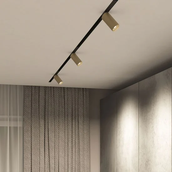 Directional SMART SPOT track light (gold, 9W) - Lighting by Luminance