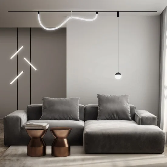Suspended SMART MOON track light - Lighting by Luminance