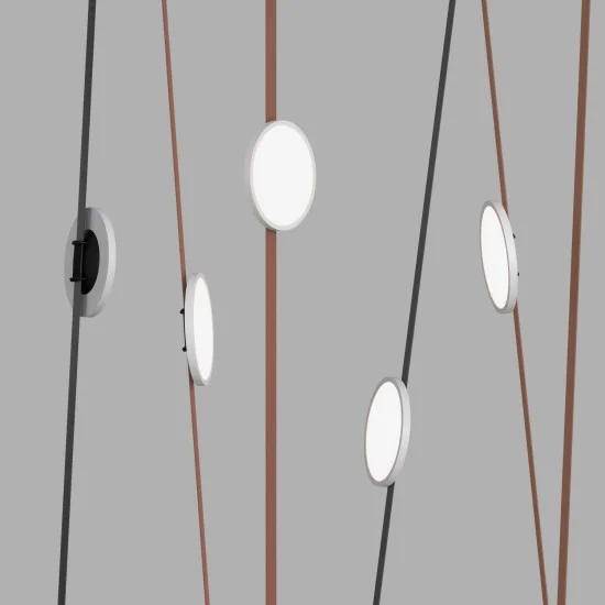 BELTY FLOW disc-shaped track light (white, 4000K) - Lighting by Luminance