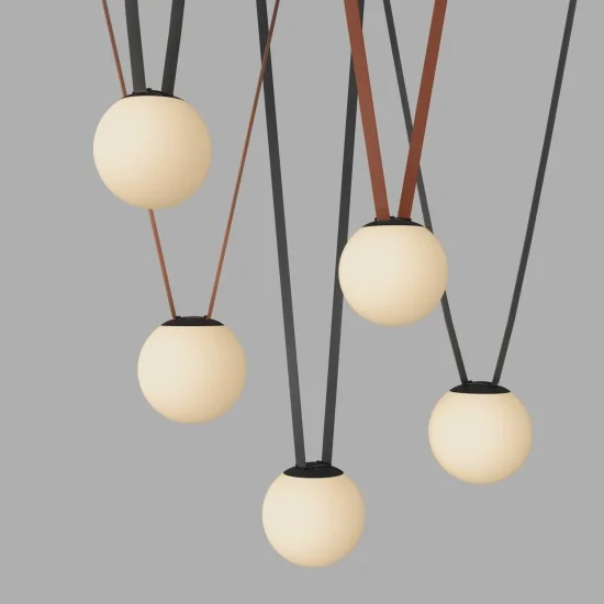BELTY ORB spherical track light (18cm, 3000K) - Lighting by Luminance
