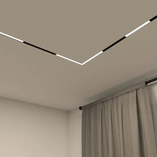 Corner SMART LINEAR track light - Lighting by Luminance