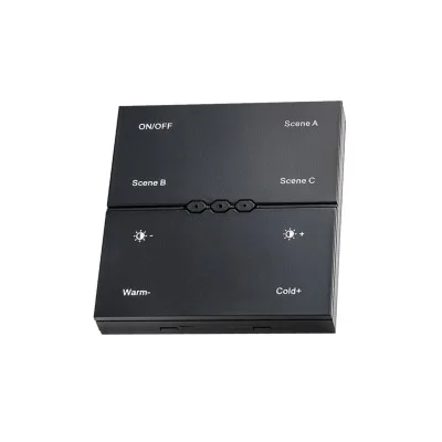 SMART wall control panel (battery-powered) (black) - Lighting by Luminance