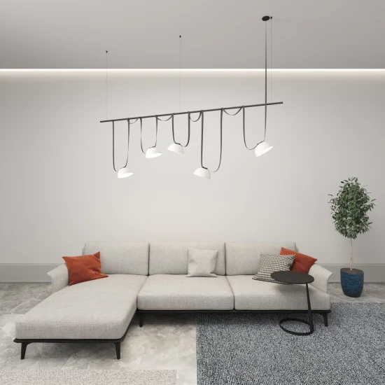 BELTY FLOW hemispherical track light (white, 3000K) - Lighting by Luminance