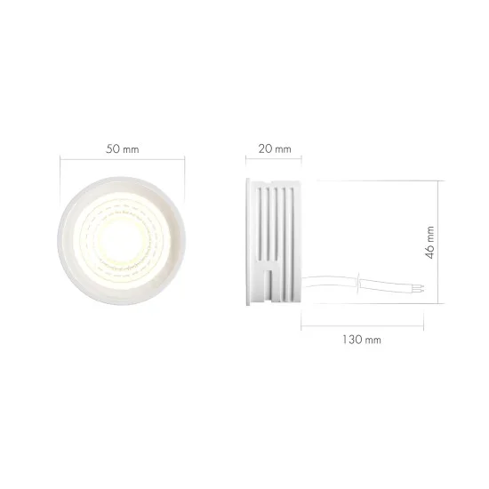 DENKIRS mittedimmerdatav LED-moodul (3000K) - Valgustus Luminance'ilt