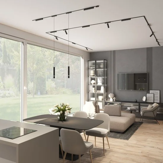 Smart pendant track light AIR HANG (2700-5700K) - Lighting by Luminance