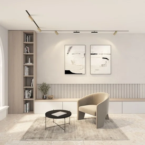 Suunatav SMART SPOT siinivalgusti (kuldne, 20W) - Valgustus Luminance'ilt