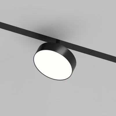 Rotatable disk-shaped SMART LINEAR track light - Lighting by Luminance