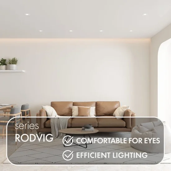 SPOT RODVIG süvistatav ruudukujuline valgusti (valge) - Valgustus Luminance'ilt