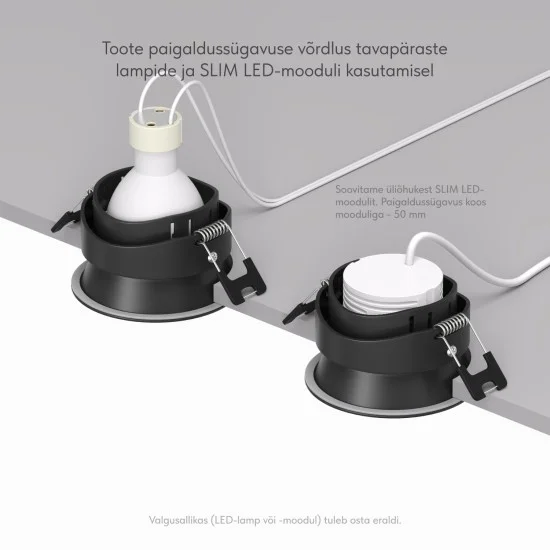 SPOT DEEP SPOT PORT veekindel süvistatav kohtvalgusti (must) - Valgustus Luminance'ilt