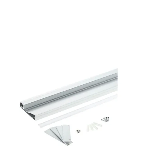 Алюминиевый напольный профиль серебристый цвет L=2M - Освещение от Luminance