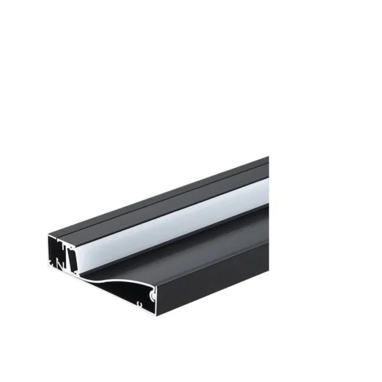 ALUMINIUM PROFILE FOR FLOOR BLACK COLOUR L=2M - Lighting by Luminance