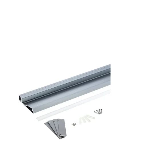 Алюминиевый напольный профиль чёрный серый оксид железа L=2M - Освещение от Luminance