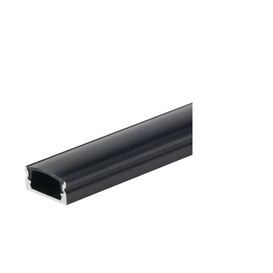ALUMINIUM PROFILE FOR LED STRIP BLACK BODY/BLACK COVER L=2m - Lighting by Luminance