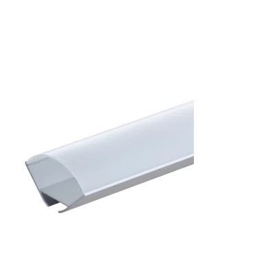 ALUMINIUM PROFILE ANGLE FOR LED STRIP GRAY BODY/WHITE COVER L=2m 16x16x10.5mm - Lighting by Luminance