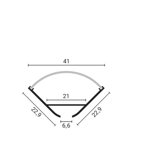 Угловой алюминиевый профиль для LED-ленты серый корпус/белый рассеиватель L=2m 16x16x10.5mm - Освещение от Luminance
