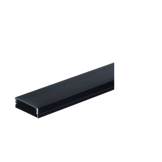 ALUMINIUM PROFILE FOR LED STRIP BLACK BODY/BLACK COVER L=2m 30x10mm - Lighting by Luminance