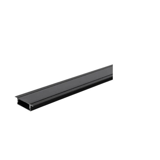 ALUMINIUM PROFILE FOR LED STRIP BLACK BODY/BLACK COVER L=2m 41x10mm - Lighting by Luminance