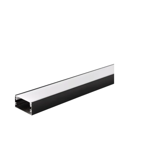 Alumiiniumprofiil LED-ribale must korpus/valge kate L=2m 40x20mm - Valgustus Luminance'ilt