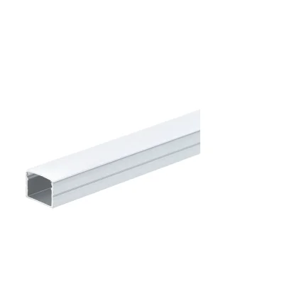 Алюминиевый профиль для LED-ленты SILVER корпус/белый рассеиватель L=2m 19x13mm - Освещение от Luminance