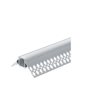 Alumiiniumprofiil LED-ribale hall korpus/valge kate L=2m 53x25mm - Valgustus Luminance'ilt