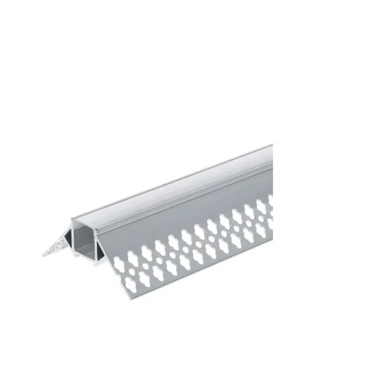 Alumiiniumprofiil LED-ribale hall korpus/valge kate L=2m 53x25mm - Valgustus Luminance'ilt