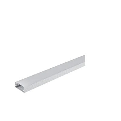 Alumiiniumprofiil LED-ribale hall korpus/valge kate L=2m 23.5x10x21.5mm - Valgustus Luminance'ilt