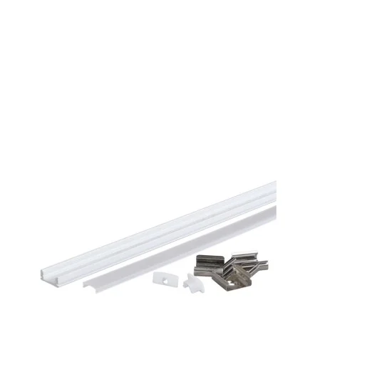 Alumiiniumprofiil LED-ribale valge korpus/valge kate L=2m 17.4x7x12.4mm - Valgustus Luminance'ilt
