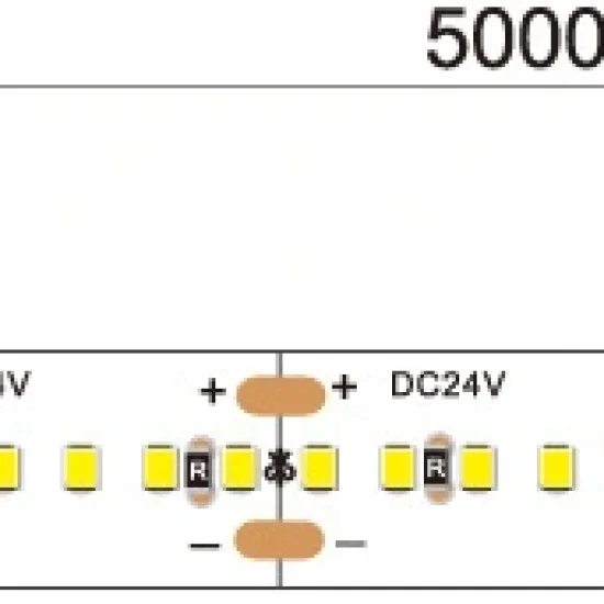 LED-riba 2216 300LEDS/M 24V 10MM 24W/M 2200LM/M CRI90 IP20 3000K - Valgustus Luminance'ilt