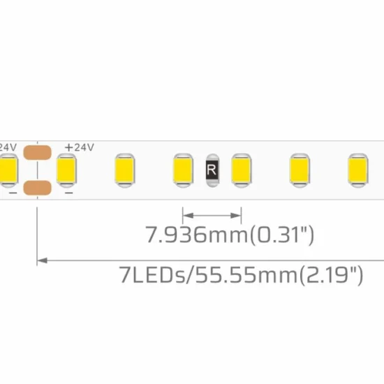 LED-riba 2835 24V 126LED/M 10W/M RA80 5M/rull 4000K - IP20 - Valgustus Luminance'ilt