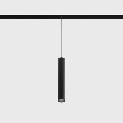 Suspended luminaire IN_LINE TUB S P 200, Black, 3000K - Lighting by Luminance