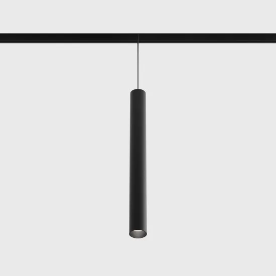 Suspended luminaire IN_LINE TUB S P 300, Black, 3000K - Lighting by Luminance