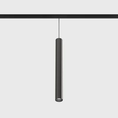 Suspended luminaire IN_LINE TUB S P 300, Midnight - Black, 3000K - Lighting by Luminance