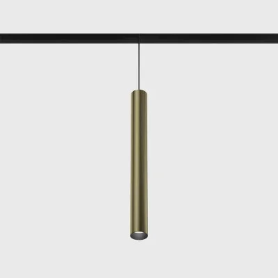 Suspended luminaire IN_LINE TUB S P 300, Brass - Black, 4000K - Lighting by Luminance