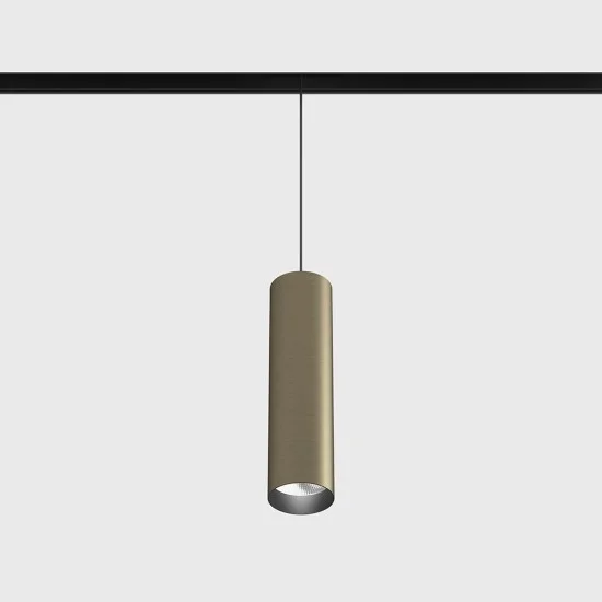 Suspended luminaire IN_LINE TUB M P 200, Bronze - Black, 3000K - Lighting by Luminance