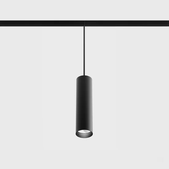 Suspended luminaire IN_LINE TUB M P 200, Black, 4000K - Lighting by Luminance