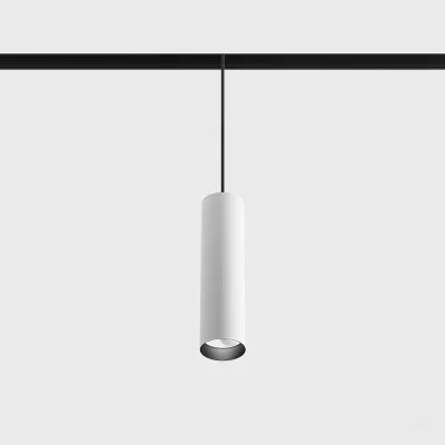Suspended luminaire IN_LINE TUB M P 200, White - Black, 4000K - Lighting by Luminance