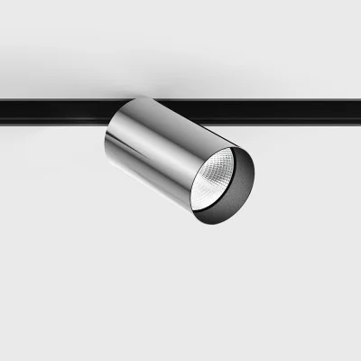 Spotlight IN_LINE TUB M A 90, Chrome - Black, 4000K - Lighting by Luminance