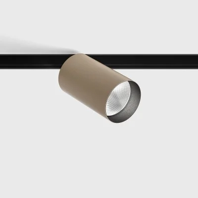 Spotlight IN_LINE TUB M A 90, Sahara beige - Black, 4000K - Lighting by Luminance