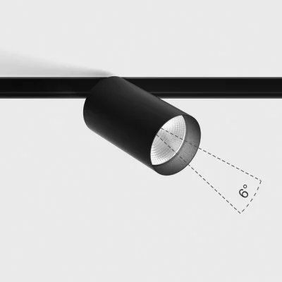 Spotlight IN_LINE TUB M NB, Black, 4000K - Lighting by Luminance