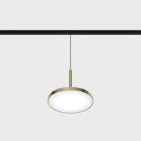 Ripplamp IN_LINE DISK, Messing - Must, 3000K - Valgustus Luminance'ilt