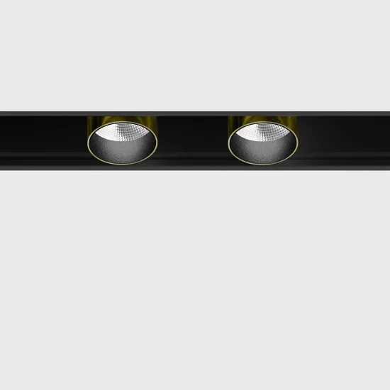Kohtvalgusti IN_LINE TUB XS A 22 X2, Messing - Must, 3000K - Valgustus Luminance'ilt