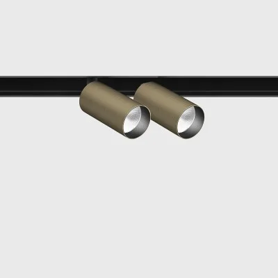 Spotlight IN_LINE TUB S A 60 X2, Bronze - Black, 4000K - Lighting by Luminance