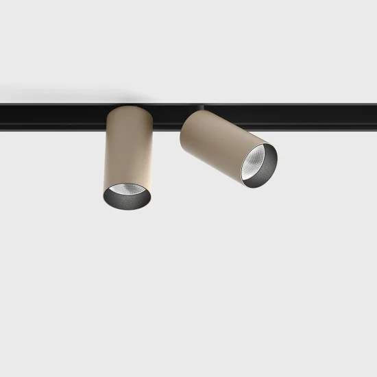Kohtvalgusti IN_LINE TUB S A 60 X2, Sahara beež - Must, 4000K - Valgustus Luminance'ilt