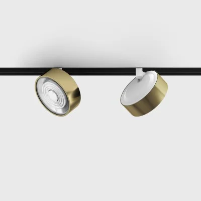 IN_LINE SOL MINI spot light, Brass - White, 3000K, DALI - Lighting by Luminance