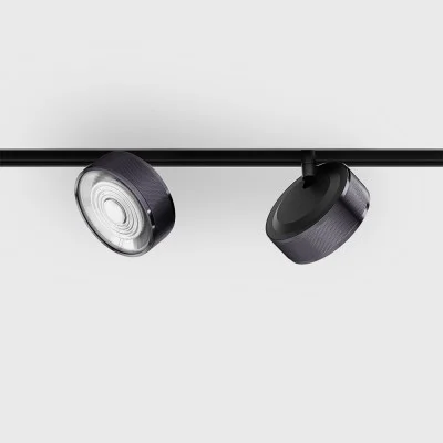 IN_LINE SOL MINI spot light, Diamond black - Black, 3000K, 2 GROUP, ON/OFF - Lighting by Luminance