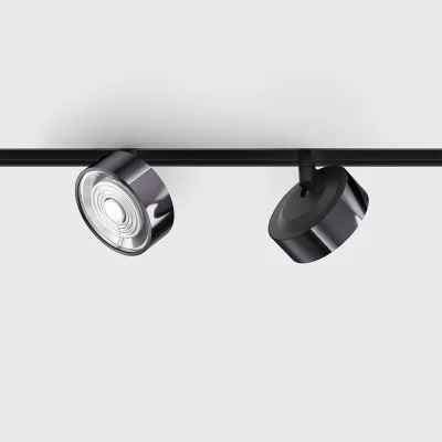 IN_LINE SOL MINI spot light, Diamond black - Black, 3000K, 2 GROUP, ON/OFF - Lighting by Luminance