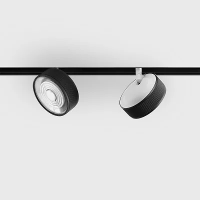 IN_LINE SOL MINI spot light, Black - White, 4000K, 2 GROUP, ON/OFF - Lighting by Luminance
